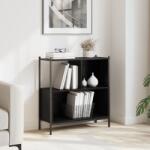 vidaXL Biblioteca, negru, 72x28x77, 5 cm, lemn prelucrat GartenMobel Dekor (838878) Biblioteca