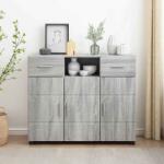 vidaXL Bufet cu sertar sonoma gri 88, 5 x 30, 5 x 73 cm Lemn compozit GartenMobel Dekor (880287)
