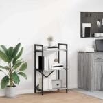 vidaXL Raft pentru carti Gri Sonoma 56 x 34 x 96 cm Lemn compozit GartenMobel Dekor (883877) Biblioteca