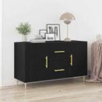 vidaXL Bufet cu sertar Stejar negru 100 x 36 x 60 cm Lemn compozit GartenMobel Dekor (862957) Comoda