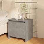 vidaXL Noptiera, gri beton, 45x34x44, 5 cm, lemn prelucrat GartenMobel Dekor (809871)