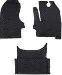 vidaXL Covor pentru masina 3 pcs Negru Cauciuc GartenMobel Dekor (42029096)