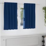 vidaXL Perdele Opaque cu Inel 2 pcs Albastru închis 140 x 140 cm GartenMobel Dekor (4107473)