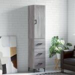 vidaXL Dulap înalt, gri sonoma, 34, 5x34x180 cm, lemn prelucrat GartenMobel Dekor (3198855) Comoda