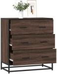 vidaXL Dulap, stejar maro, 68x35x76 cm, lemn prelucrat si metal GartenMobel Dekor (848973) Comoda