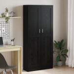 vidaXL Dulap pentru carti Stejar Negru 82, 5 x 30, 5 x 185 cm GartenMobel Dekor (3394793) Biblioteca