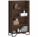 vidaXL Biblioteca, stejar maro, 80x31x137, 5 cm, lemn prelucrat GartenMobel Dekor (848633) Biblioteca