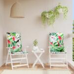 vidaXL Perne scaun spatar înalt multicolor 2 buc. 120x50x3 cm textil GartenMobel Dekor (361259)