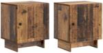 vidaXL Set 2 noptiere vintage din lemn prelucrat, finisaj lemn vechi, 43 x 34, 5 x 50 cm (893892)