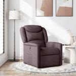 vidaXL Fotoliu rabatabil, maro închis, material textil GartenMobel Dekor (4015601)