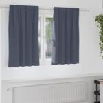 vidaXL Perdele Opaque cu Inel 2 pcs Antracit 140 x 140 cm Poliester GartenMobel Dekor (4107448)