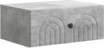 vidaXL Noptiera suspendata cu sertar, gri beton, 49 x 34, 5 x 20 cm (898111)