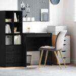 vidaXL Birou Stejar negru 70 x 50 x 76 cm Lemn compozit GartenMobel Dekor (869419)