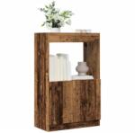 vidaXL Dulap înalt, lemn vechi, 63x33x100 cm, lemn prelucrat GartenMobel Dekor (855104) Biblioteca