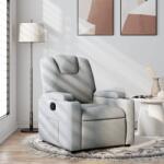 vidaXL Fotoliu rabatabil, gri deschis, material textil GartenMobel Dekor (372365)