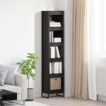 vidaXL Dulap pentru carti Stejar Negru 80 x 30 x 155 cm Lemn compozit GartenMobel Dekor (886378) Biblioteca