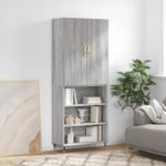 vidaXL Dulap înalt, gri sonoma, 69, 5x34x180 cm, lemn compozit GartenMobel Dekor (3196057) Comoda
