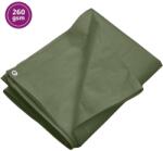 vidaXL Prelata 260 g/m2, verde, 6x8 m, HDPE GartenMobel Dekor (151555)