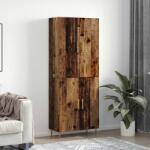 vidaXL Bufet Pe perete Lemn vechi 69, 5 x 34 x 180 cm Lemn compozit GartenMobel Dekor (3394578) Comoda