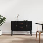 vidaXL Servanta, negru, 110x40x78 cm, lemn masiv de pin GartenMobel Dekor (823528) Comoda