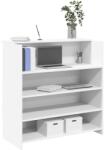 vidaXL Birou de receptie, alb, 100x50x103, 5 cm, lemn stratificat GartenMobel Dekor (3324160)
