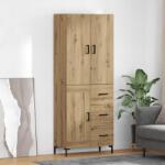 vidaXL Bufet Stejar Artizanal 69, 5 x 34 x 180 cm Lemn compozit GartenMobel Dekor (3415911) Comoda
