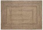 vidaXL Covor Basketweave Natural si negru 200 x 290 cm Iuta GartenMobel Dekor (42010504) Covor