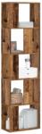 vidaXL Biblioteca cu 5 niveluri lemn vechi 45x23, 5x162, 5 cm lemn GartenMobel Dekor (852787) Biblioteca