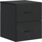 vidaXL Noptiera suspendata cu 2 sertare, neagra, 34, 5x33x40 cm (898977)