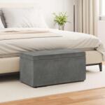 vidaXL Taburet Gri închis 81 x 41 x 40 cm Catifea si lemn stratificat GartenMobel Dekor (876781)
