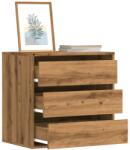 vidaXL Dulap colt sertare stejar artizanal 60x41x58 cm lemn prelucrat GartenMobel Dekor (852851) Comoda