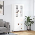 vidaXL Dulap înalt, alb, 69, 5x34x180 cm, lemn compozit GartenMobel Dekor (3198441) Comoda