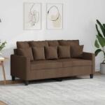 vidaXL Canapea cu 2 locuri, maro, 140 cm, material textil GartenMobel Dekor (359270) Canapea
