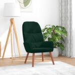 vidaXL Scaun de relaxare, verde închis, catifea GartenMobel Dekor (4102612)