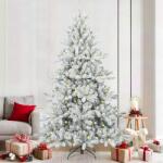 vidaXL Brad de Craciun artificial cu ramuri articulare Alb 210 cm GartenMobel Dekor (3397727)