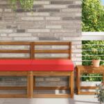 vidaXL Perna pentru canapea de exterior Rosu 60 x 60 x 8 cm Poliester GartenMobel Dekor (900699)