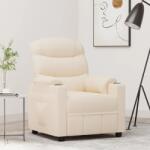 vidaXL Fotoliu rabatabil, crem, material textil GartenMobel Dekor (348079)