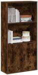 vidaXL Biblioteca, stejar fumuriu, 60x24x120 cm, lemn prelucrat GartenMobel Dekor (860422) Biblioteca