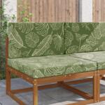 vidaXL Perna pentru canapea de exterior 2 pcs Design cu frunze GartenMobel Dekor (900843)