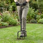 vidaXL Unealta aerator pentru gazon Negru 95 x 27 cm Plastic GartenMobel Dekor (42032343) Compostator