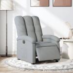 vidaXL Fotoliu rabatabil electric, gri deschis, textil GartenMobel Dekor (3204068)