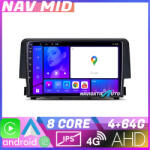 Edotec Navigatie Honda Civic 2016-2020 Android 12, 4GB RAM, 64GB, CarPlay (NAV2-9-4+64|K-669)