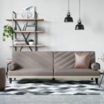 vidaXL Canapea extensibila cu cotiere, gri taupe, textil GartenMobel Dekor (351936) Canapea