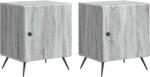 vidaXL Set 2 noptiere Sonoma gri din lemn prelucrat, 43x34, 5x50 cm (895498)