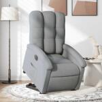 vidaXL Fotoliu electric rabatabil cu ridicare, gri deschis, textil GartenMobel Dekor (3204116)
