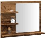 vidaXL Dulap cu oglinda de baie, lemn vechi, 60x10, 5x45 cm GartenMobel Dekor (856255)