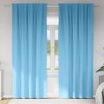 vidaXL Perdele Opaque cu Inel 2 pcs Albastru deschis 245 x 140 cm GartenMobel Dekor (4107436)