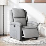 vidaXL Fotoliu rabatabil electric, gri deschis, textil GartenMobel Dekor (3204140)