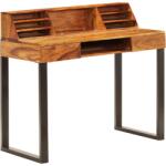 vidaXL Birou, 110x50x94 cm, lemn masiv de acacia si otel GartenMobel Dekor (247964)