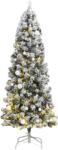 vidaXL Brad Craciun artificial articulat cu 300 LED-uri/globuri 240 cm GartenMobel Dekor (3210503)